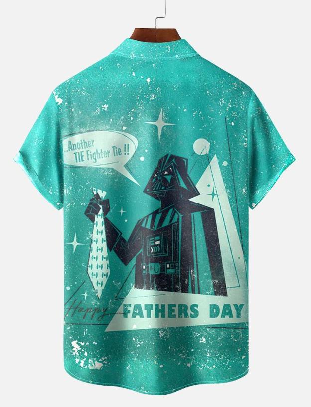 Men's Vintage Classic Movie Graphic Short Sleeve Shirt