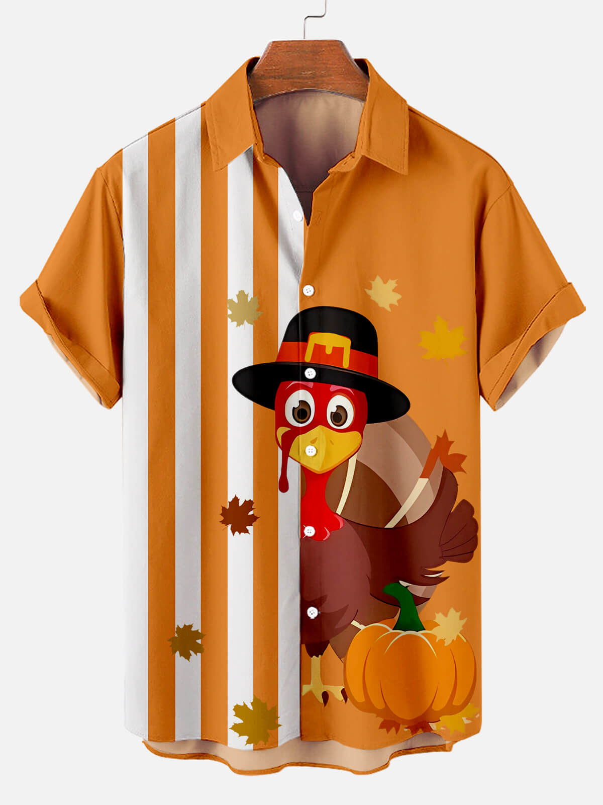 Men's Classic Thanksgiving Print Shirt