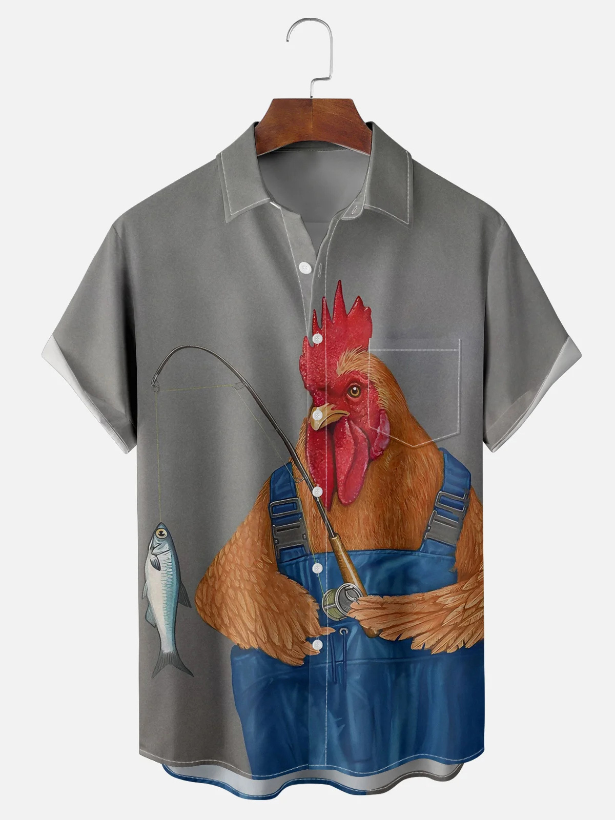 [Copy]Men's Classic Movie Godfather Animal Fun Graphic Short Sleeve Shirt