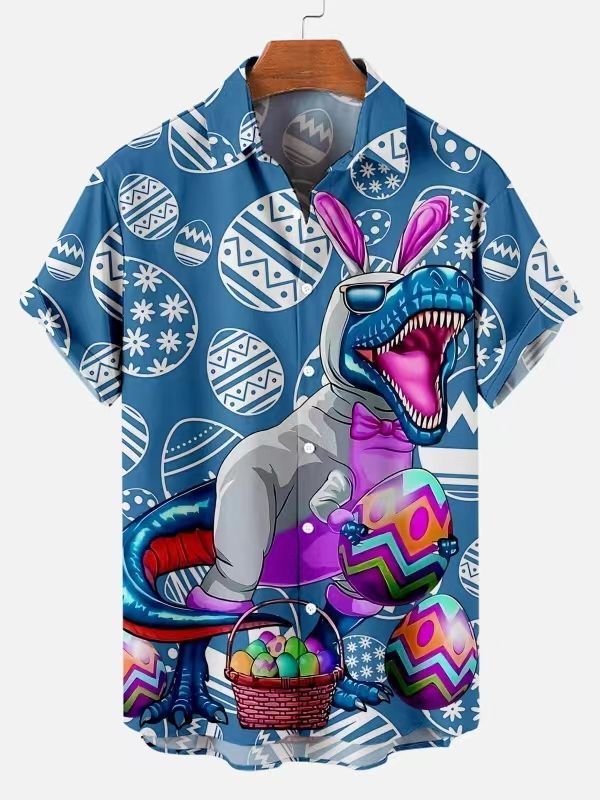 Men's Easter Fun Graphic Short Sleeve Shirt