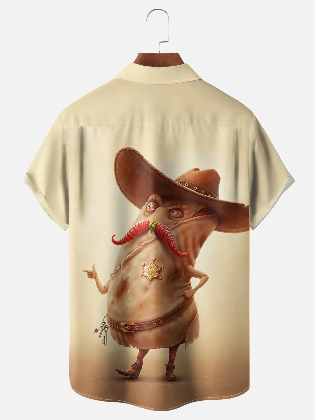 Men's Funny Graphic Short Sleeve Shirt