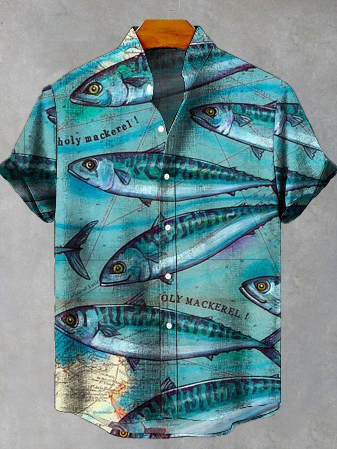 Ocean Creature Graphic Short Sleeve Shirt