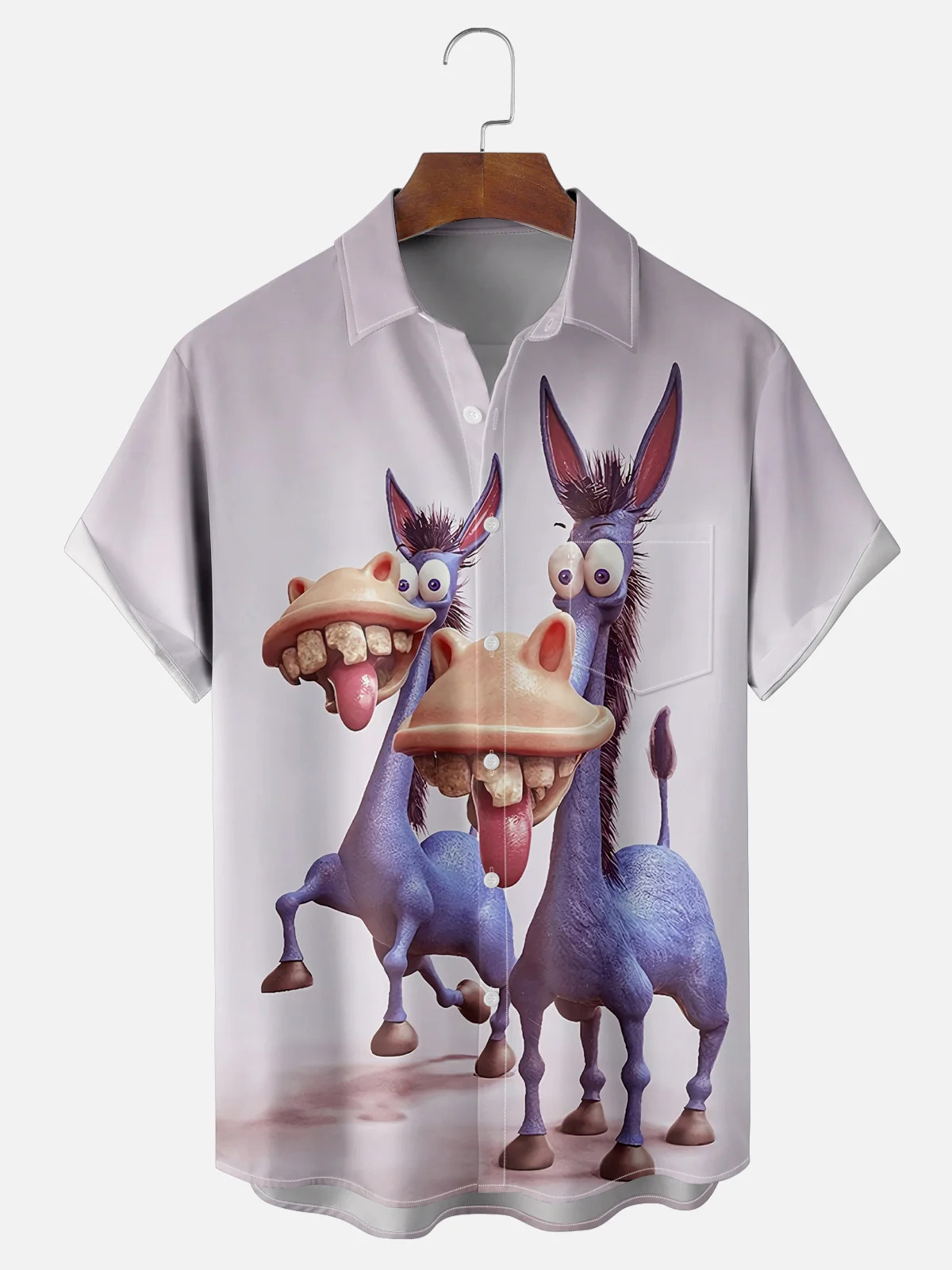 [Copy]Men's Classic Movie Godfather Animal Fun Graphic Short Sleeve Shirt