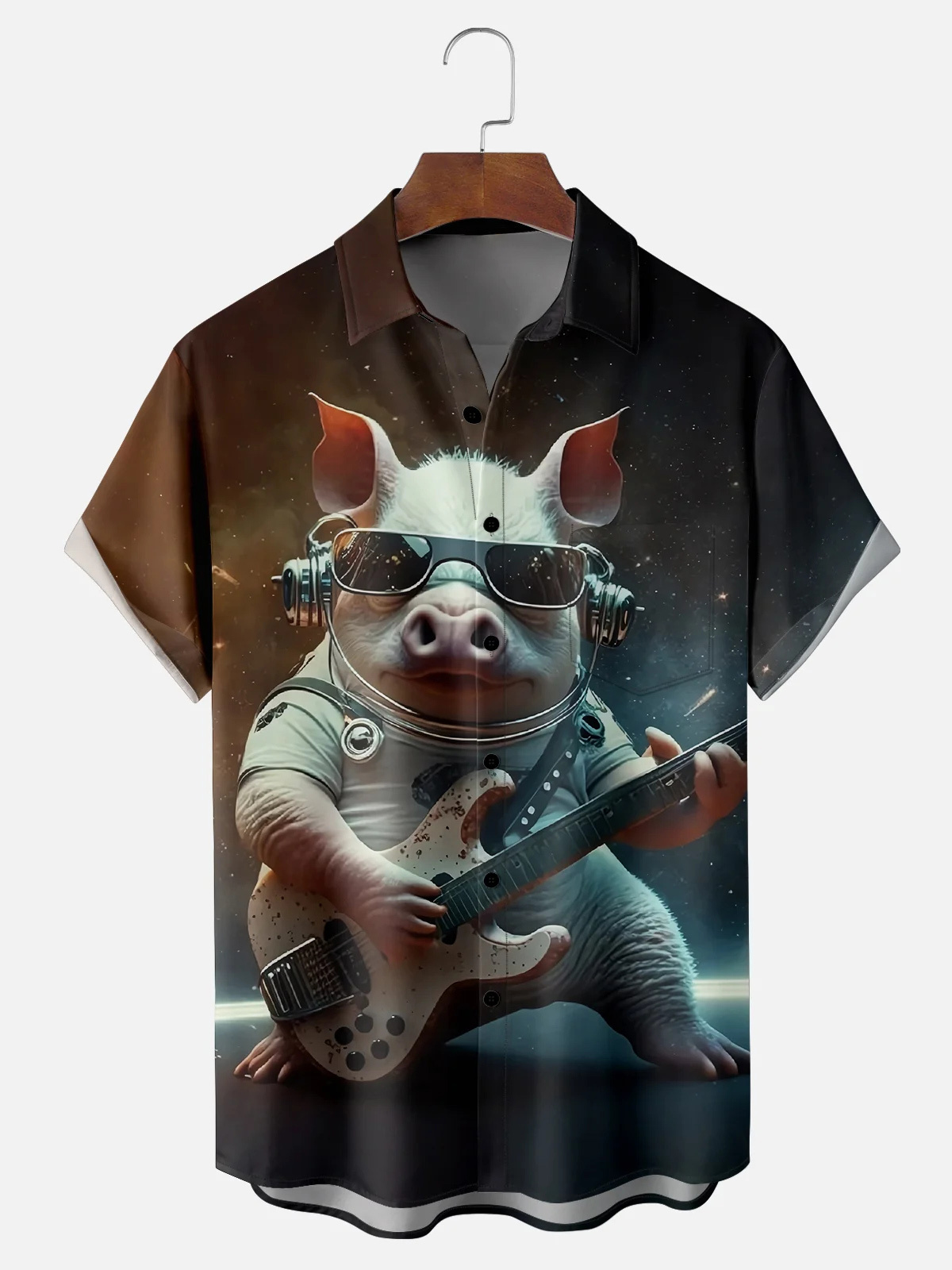 [Copy]Men's Classic Movie Godfather Animal Fun Graphic Short Sleeve Shirt