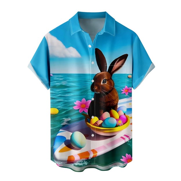 Men's Easter Fun Graphic Short Sleeve Shirt