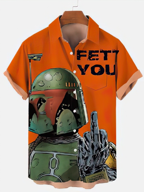 Stylish Blue Print Cotton Linen Shirt