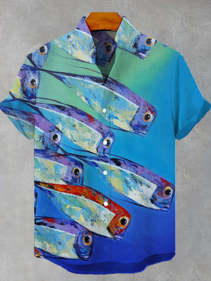 Ocean Creature Graphic Short Sleeve Shirt