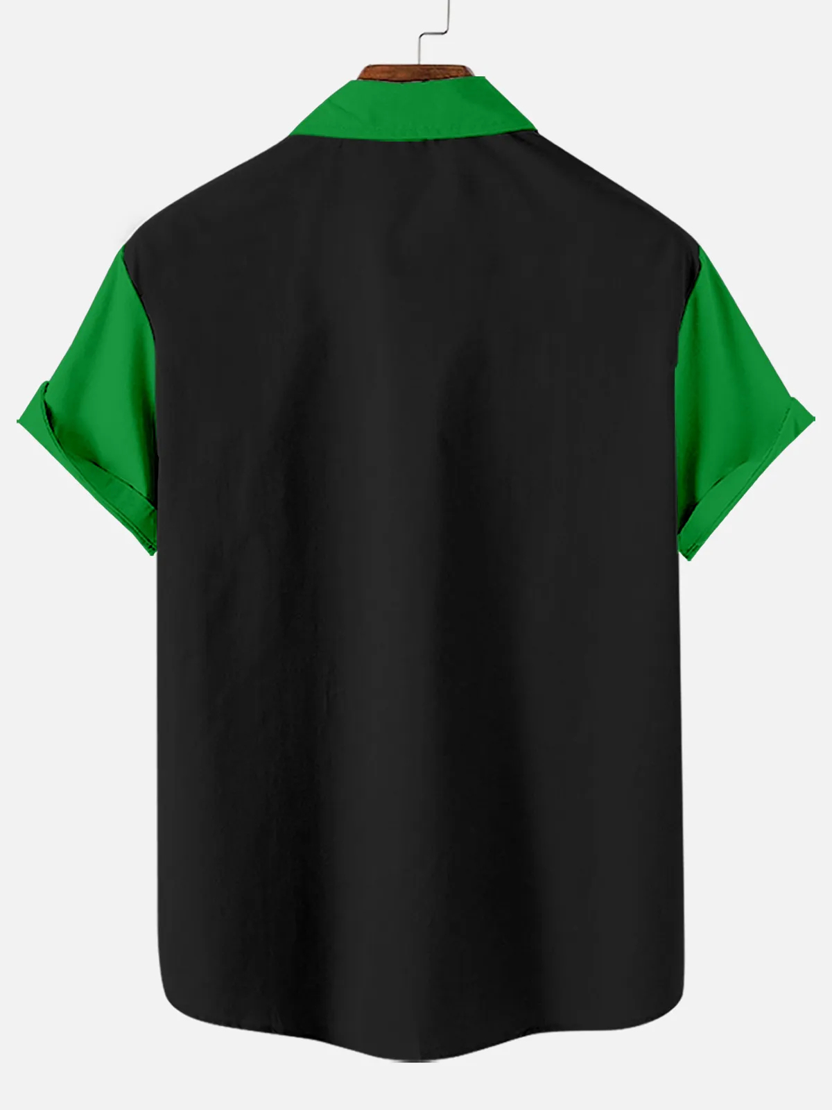 Men's St. Patrick's Leprechaun Contrast Print Sport Short Sleeve Shirt