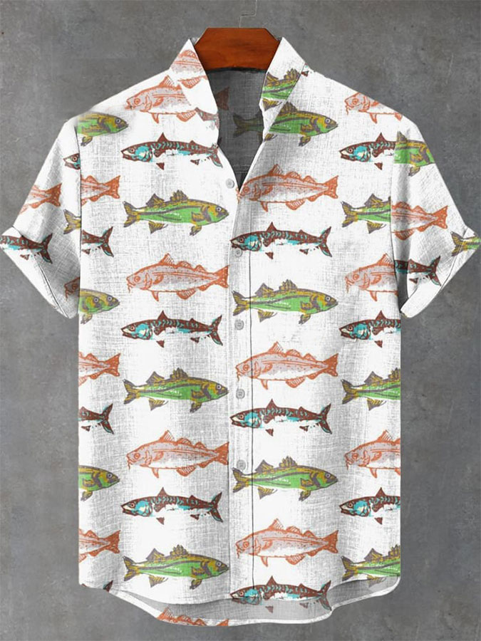 Ocean Creature Graphic Short Sleeve Shirt