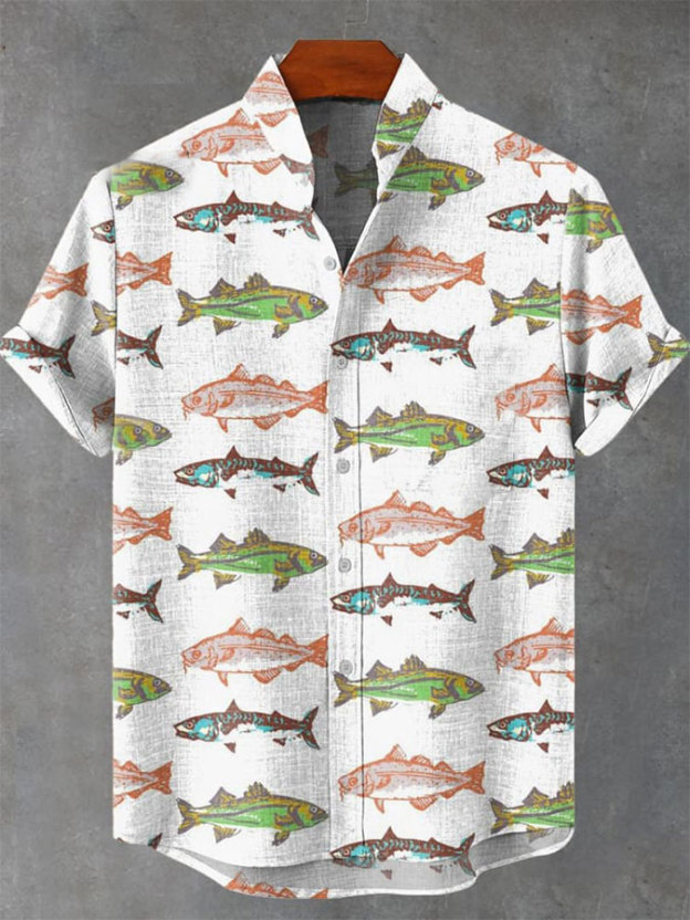 Ocean Creature Graphic Short Sleeve Shirt