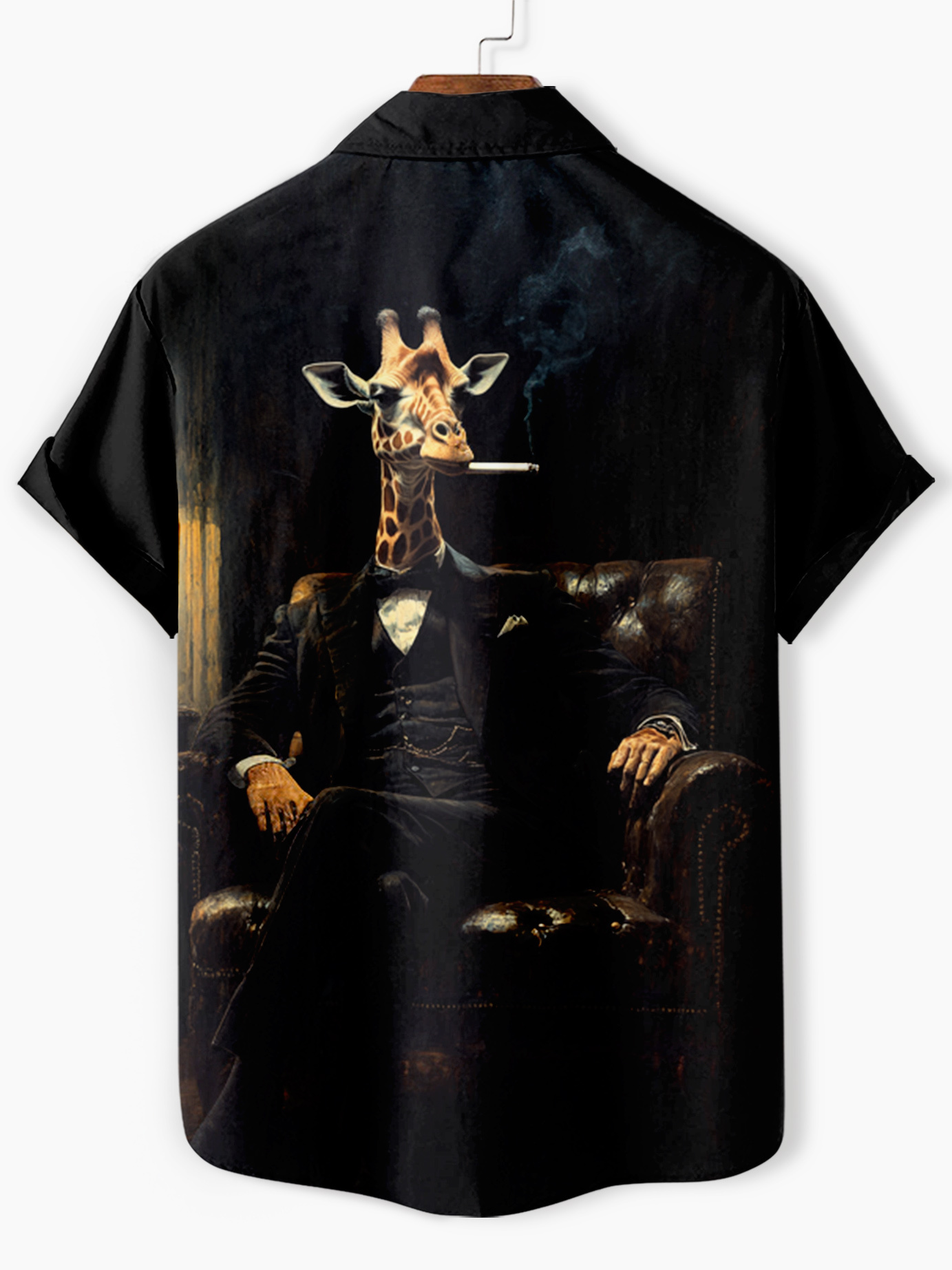 Men's Classic Movie Godfather Animal Fun Graphic Short Sleeve Shirt