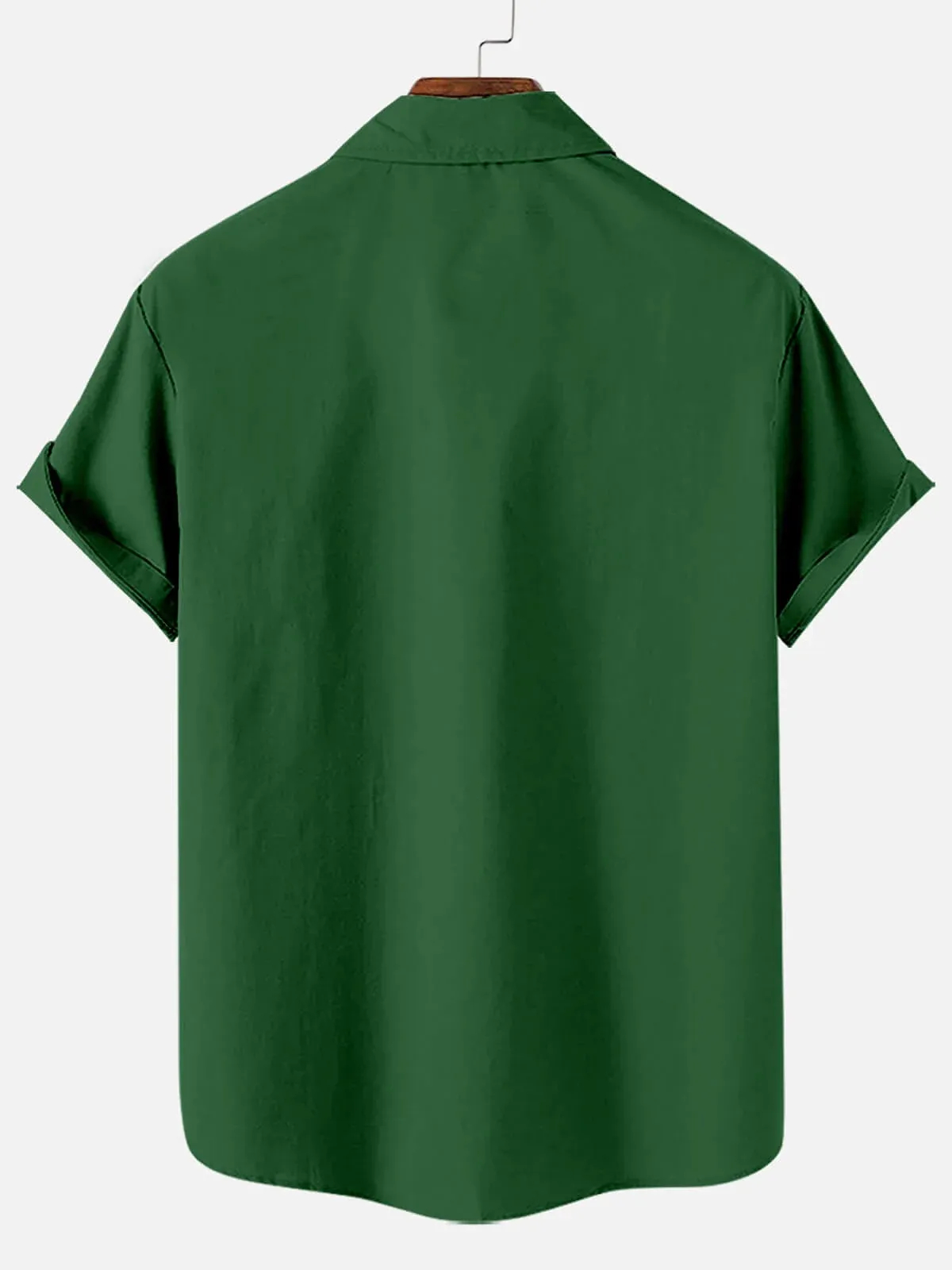 Men's St. Patrick's Green Beer Party Short Sleeve Bowling Shirt