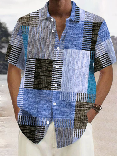 Men's Short Refreshing elegant hawaii Sleeve Shirt