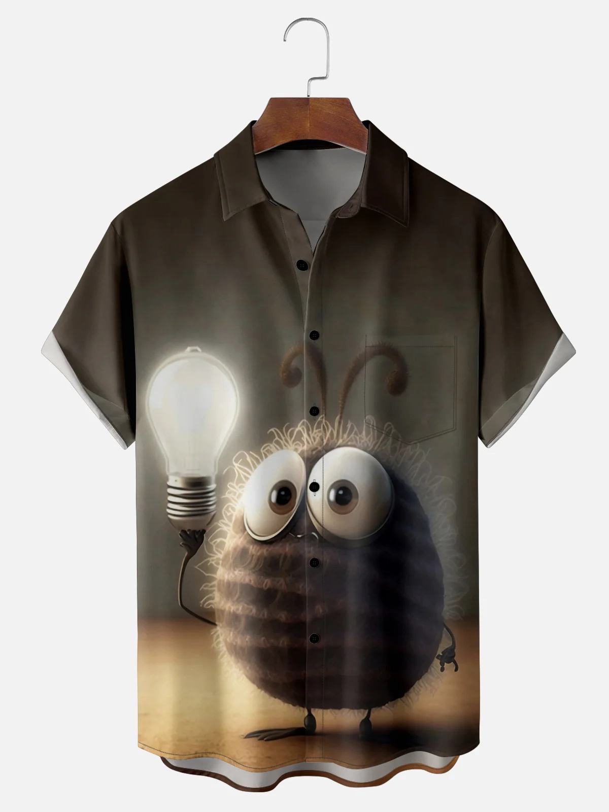 [Copy]Men's Classic Movie Godfather Animal Fun Graphic Short Sleeve Shirt