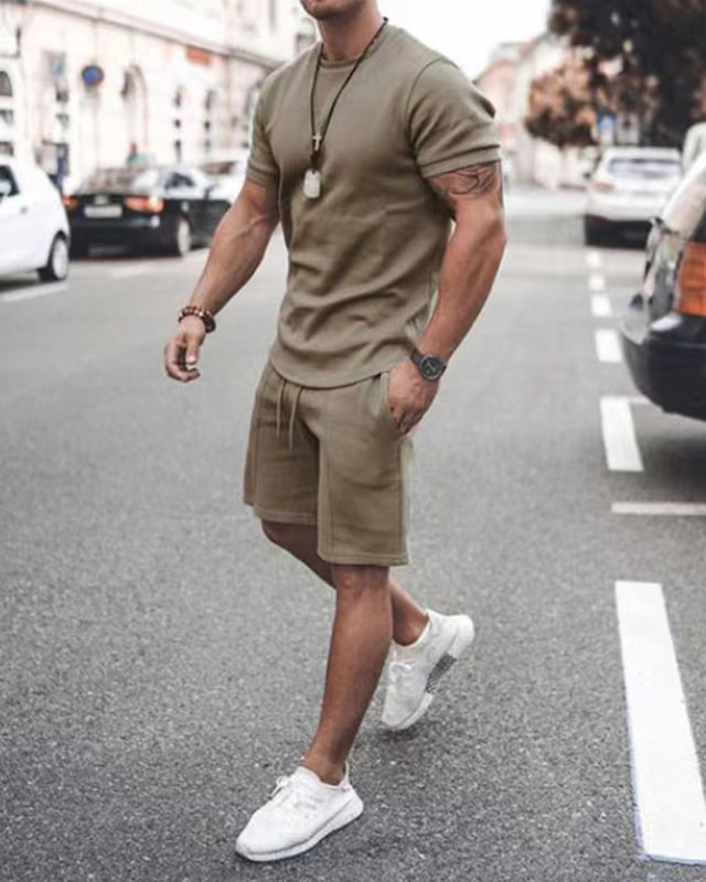 Men's Fashion Short Sleeve Suit 8 Colors