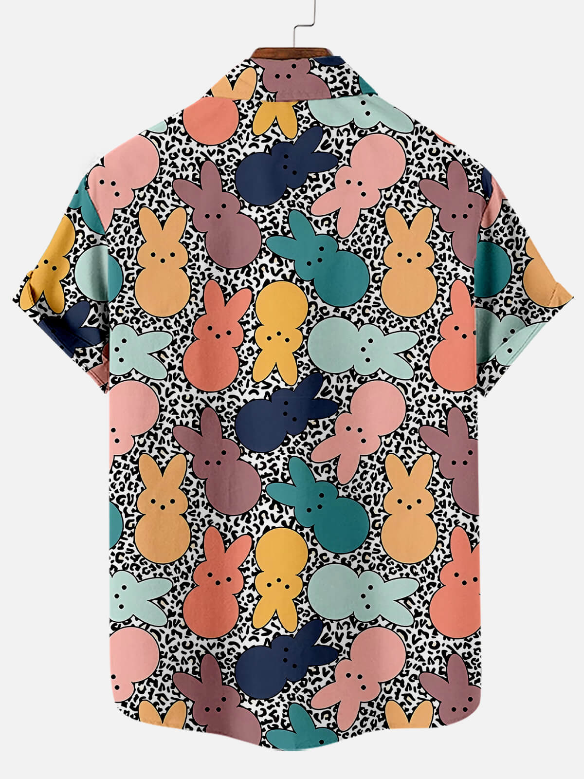 Easter Bunny Fun Cute Colorful Men's Short Sleeve Shirt