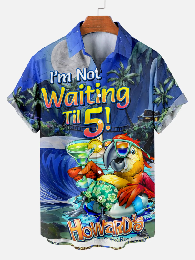 Men's Comfortable Evening Hawaii Travel Print Shirt
