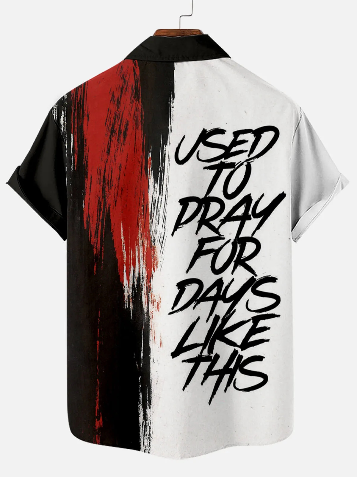 Men's Memorial Day Easter Print Short Sleeve Shirt