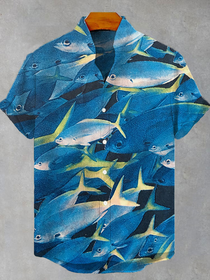 Ocean Creature Graphic Short Sleeve Shirt