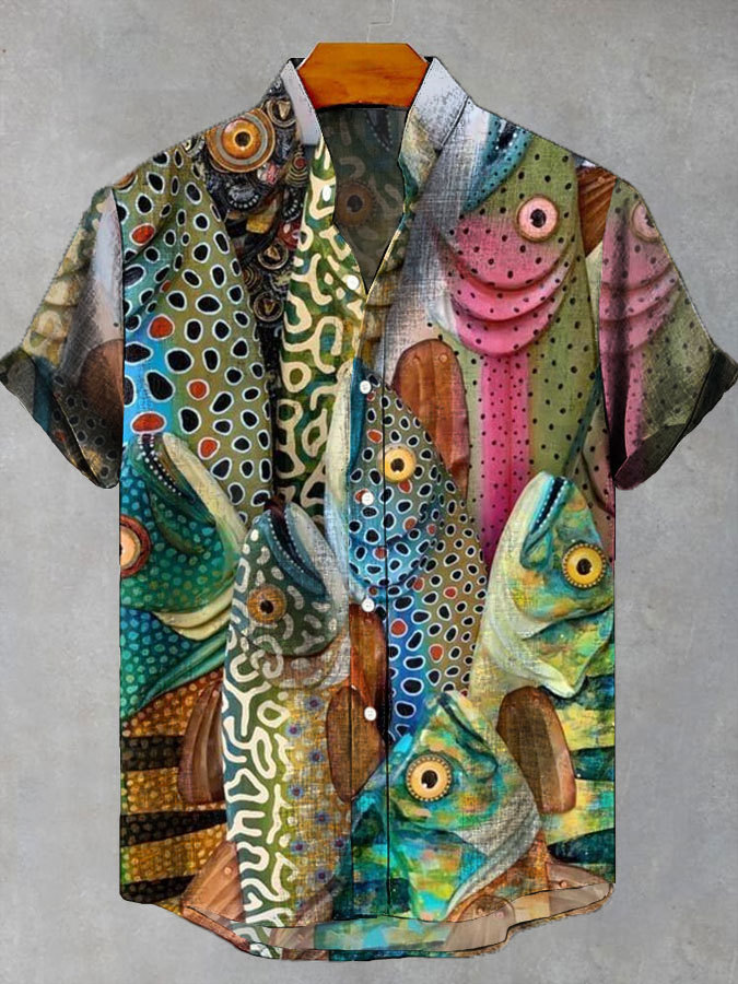 Ocean Creature Graphic Short Sleeve Shirt