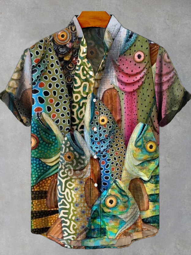 Ocean Creature Graphic Short Sleeve Shirt