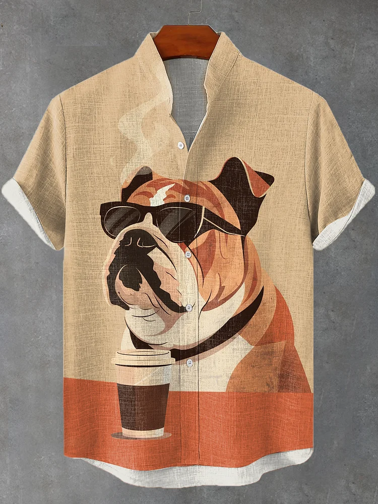 Funny Animal Graphic Short Sleeve Shirt