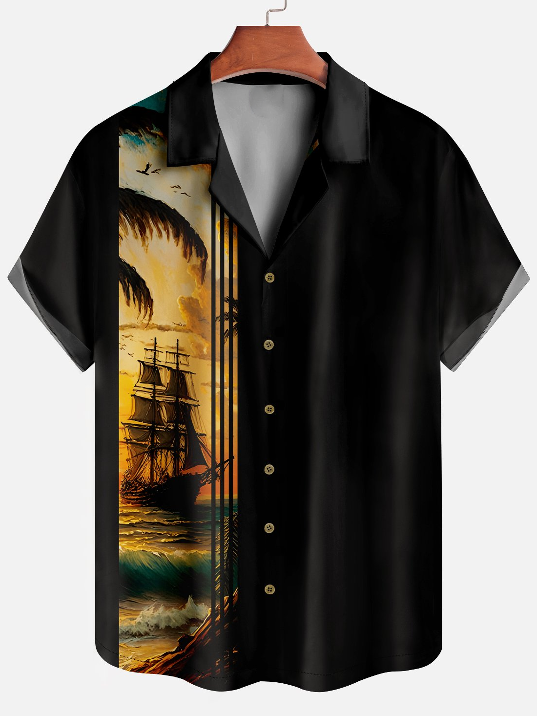 Men's Comfortable Hawaiian Cartoon Print Shirt