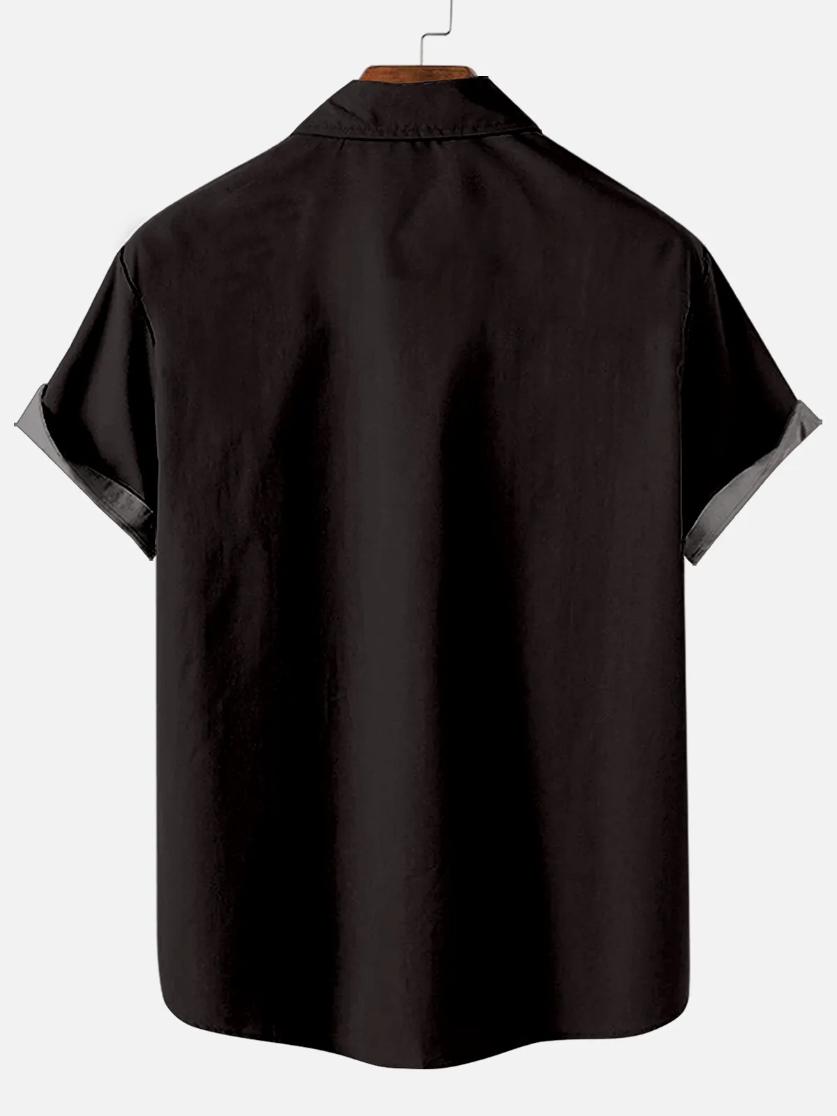 Men's Vintage Road Demon Print Short Sleeve Shirt