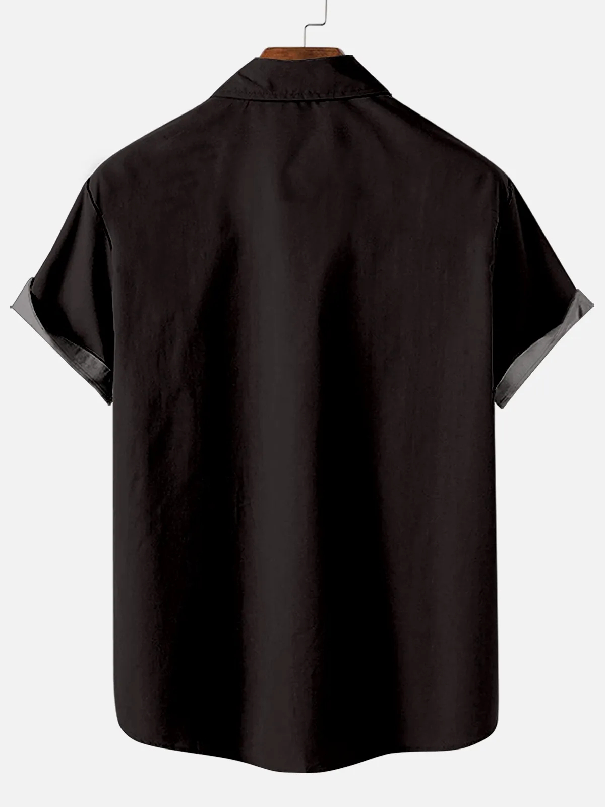Men's Vintage Road Demon Print Short Sleeve Shirt