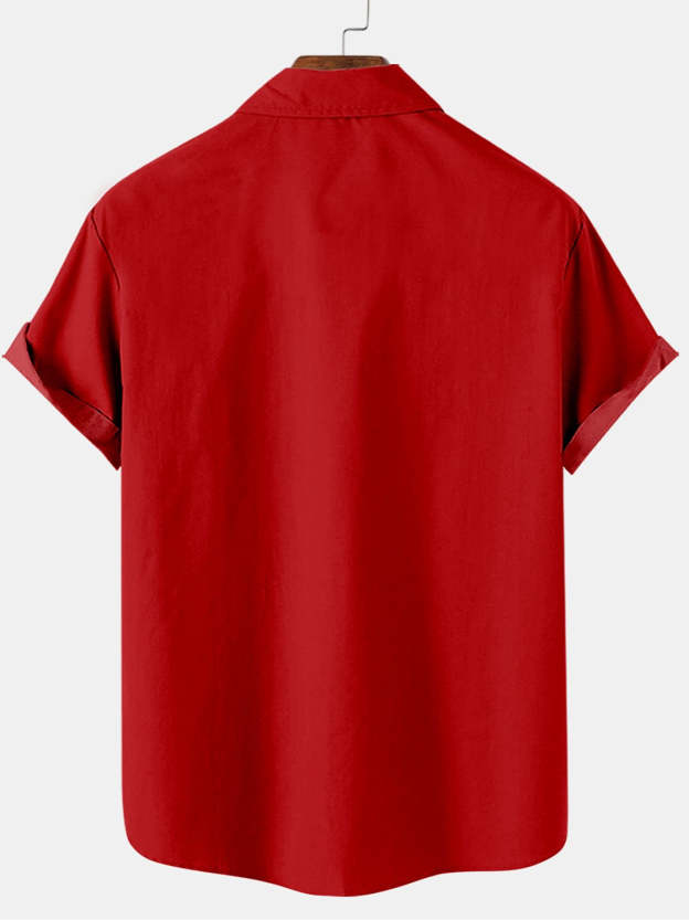 Christmas Muscle Santa Men's Short Sleeve Shirt