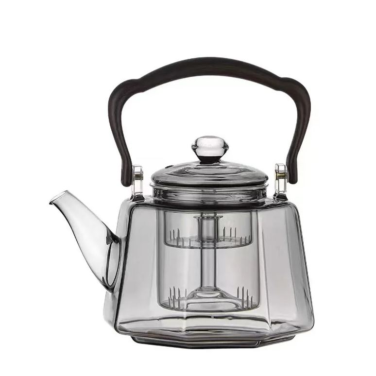 Heat resistant octagonal lifting beam teapot, large capacity teapot, d