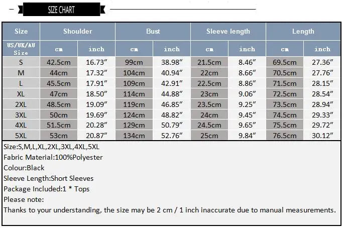 Size chart of black striped The Venetian Sheer Stripe Tee - ORLVS.com - gay men's harness. lingerie and fetish wear