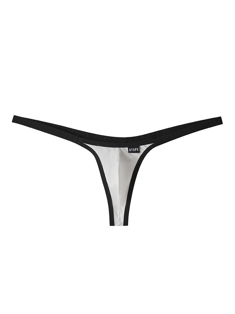 ORLVS Men's 4-Pack Contoured Pouch Thongs in Low-Rise Polyamide Blend