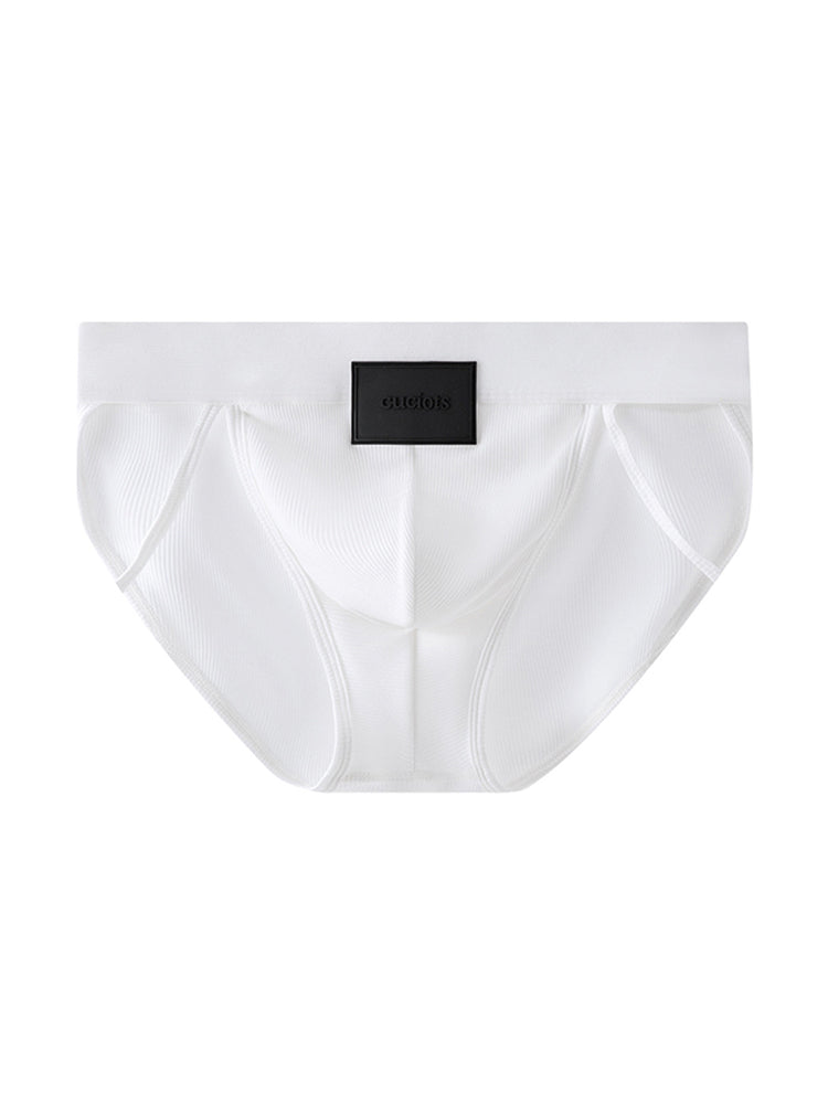 ORLVS Men's 2-Pack High Cut Cotton Briefs with 3D Pouch