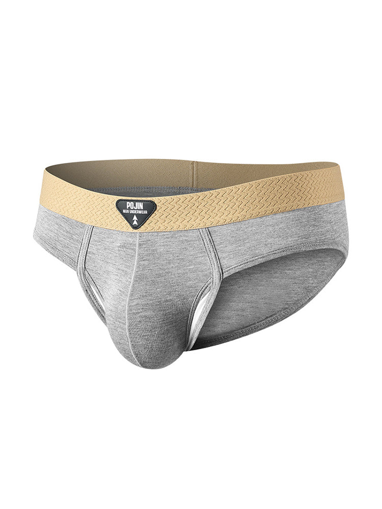 Orlvs-underwear-2 Pack Men's Teardrop Pouch High Elastic Breathable Solid Briefs-gay-underwear