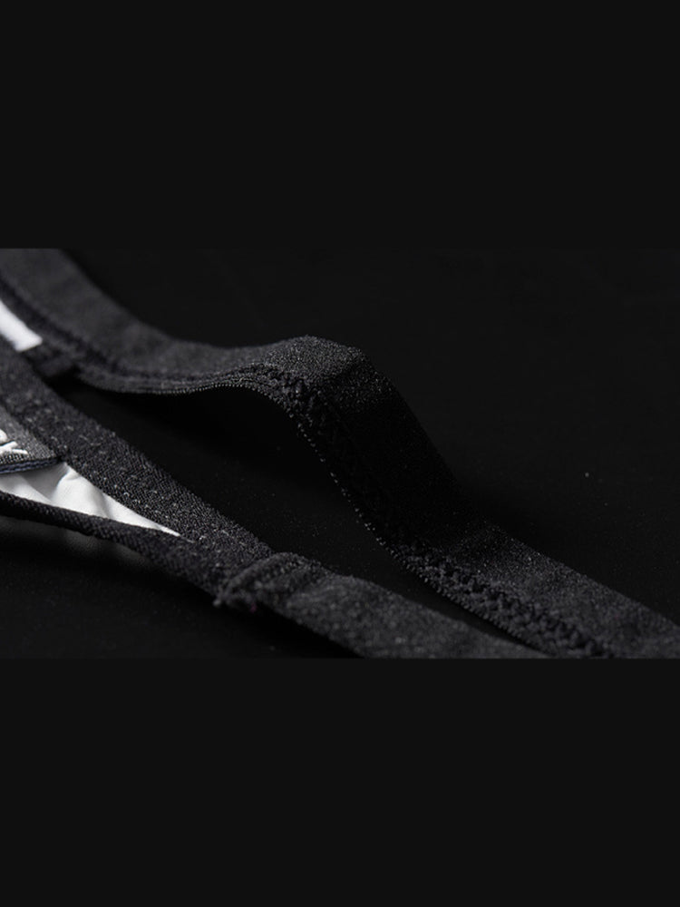 ORLVS Men's 4-Pack Contoured Pouch Thongs in Low-Rise Polyamide Blend