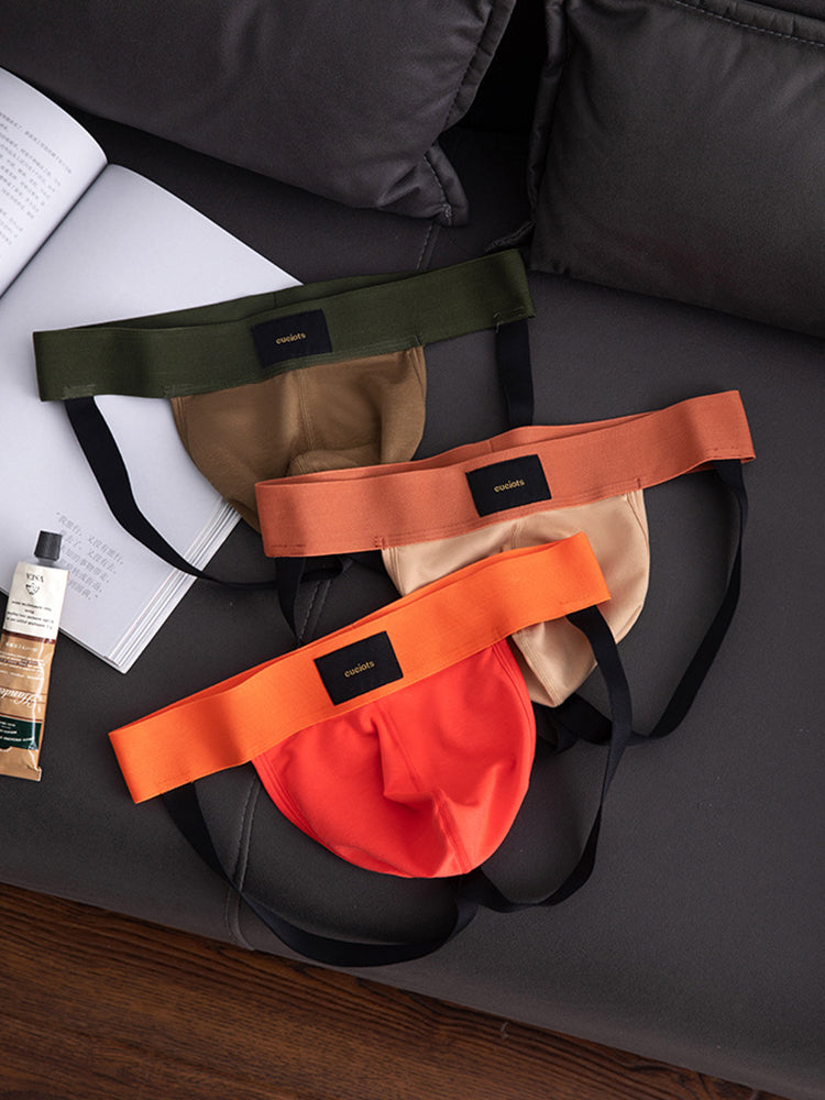 Orlvs-underwear-3 Pack Men's Anti-Cling 3D Large Pouch Slim Fit High Elastic Jockstraps-gay-underwear