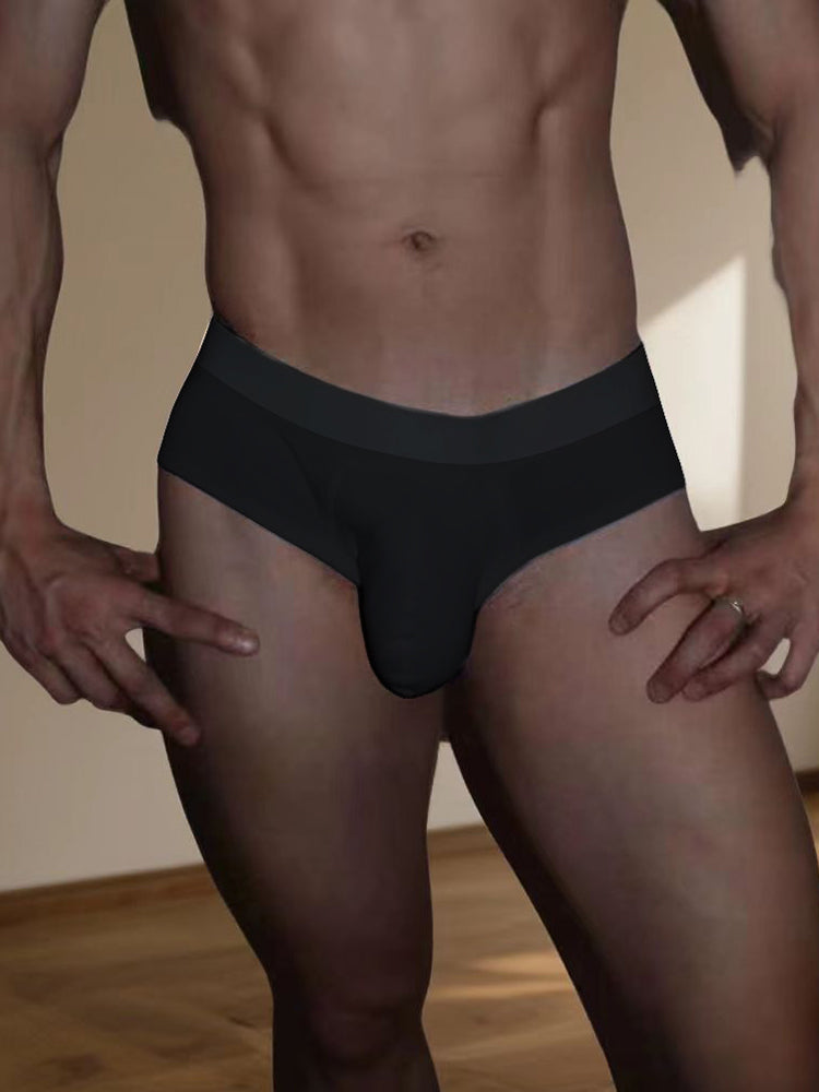 Orlvs-underwear-3 Pack Men's Cotton Breathable Large Pouch Double Layer Briefs-gay-underwear