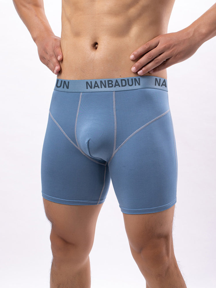 Orlvs-underwear-2 Pack Men's High Elastic Breathable Athletic Anti-Chafe Midway Briefs-gay-underwear