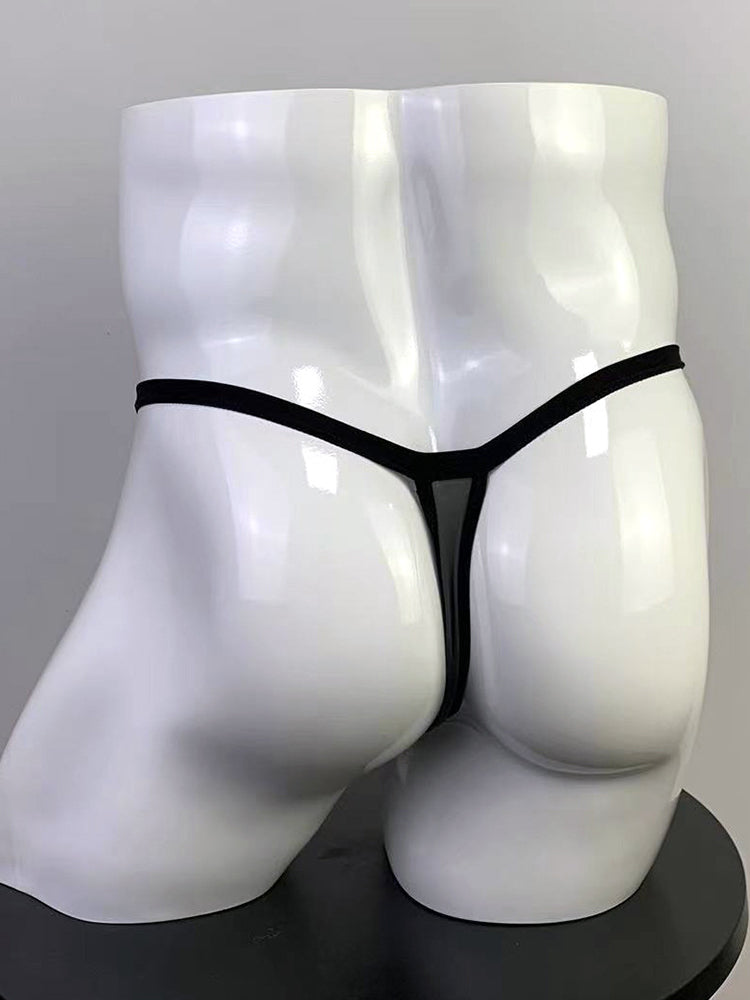 ORLVS Men's 4-Pack Contoured Pouch Thongs in Low-Rise Polyamide Blend