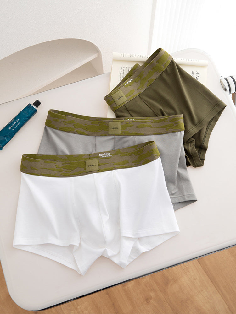 Orlvs-underwear-3 Pack Men's Modal 7A Antibacterial Moisture Wicking Quick Dry U-Pouch Trunks-gay-underwear