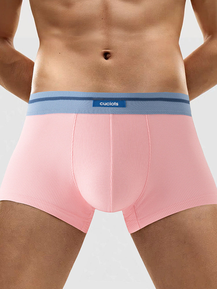 Orlvs-underwear-2 Pack Men's 3D Support Pouch Cotton Breathable Trunks-gay-underwear