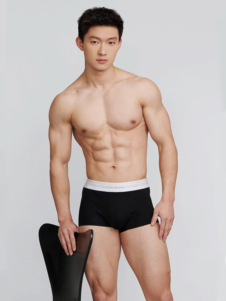 Orlvs-underwear-2 Pack Men's U-Pouch Cotton Moisture Wicking Trunks-gay-underwear