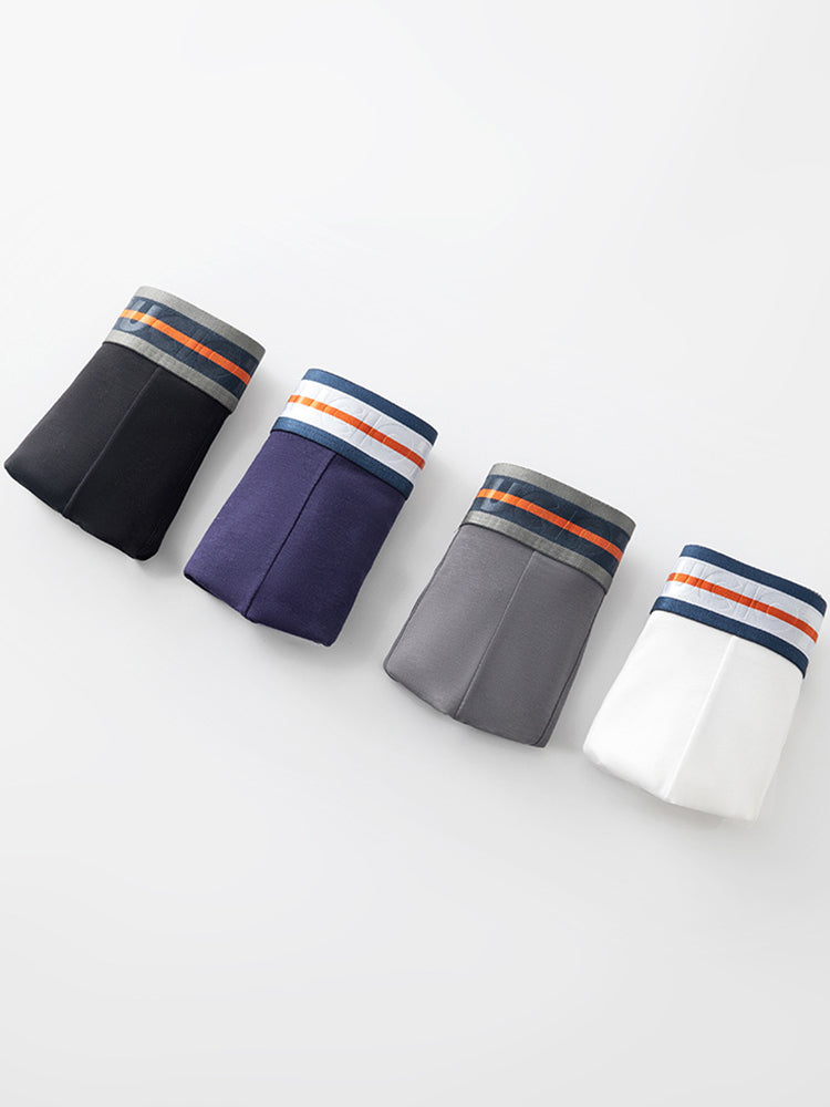 Orlvs-underwear-2 Pack Men's U-Pouch Breathable Solid Antibacterial Modal Briefs-gay-underwear