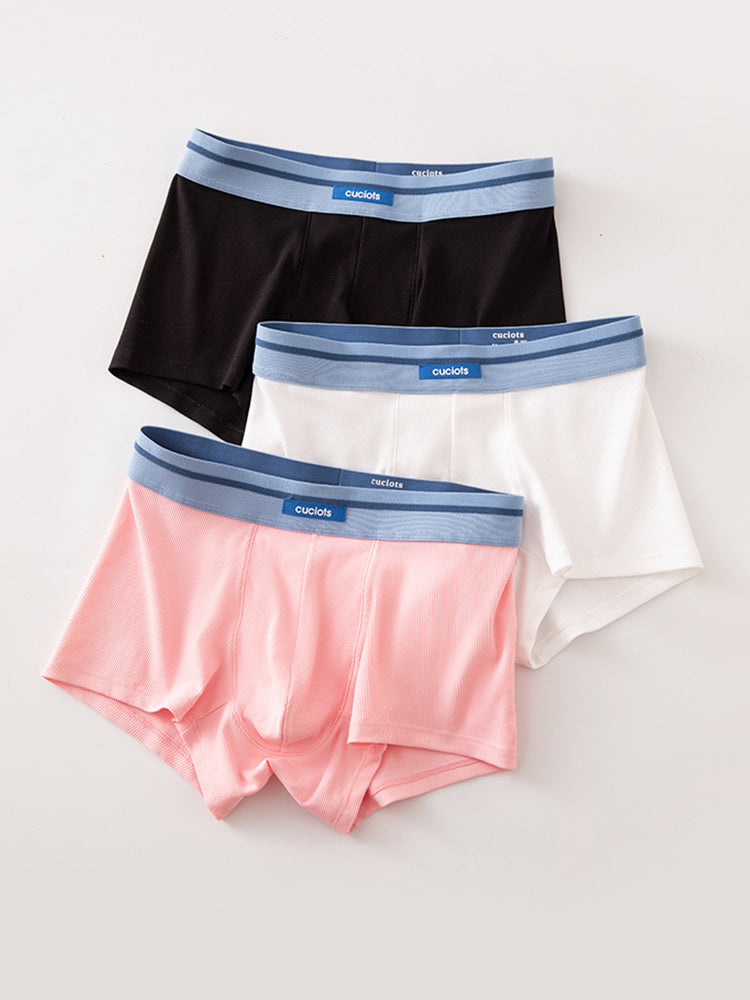 Orlvs-underwear-2 Pack Men's 3D Support Pouch Cotton Breathable Trunks-gay-underwear