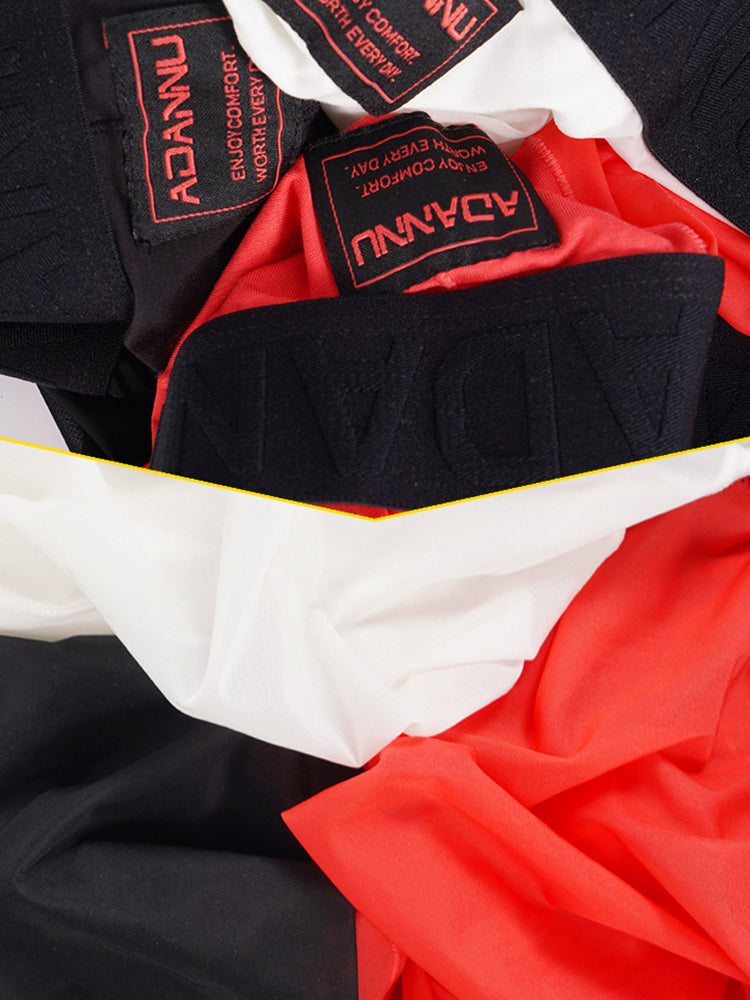 ORLVS Men's 2-Pack Lightweight Trunks with U-Pouch and Mesh Back