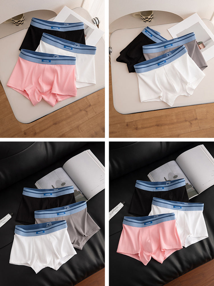 Orlvs-underwear-2 Pack Men's 3D Support Pouch Cotton Breathable Trunks-gay-underwear