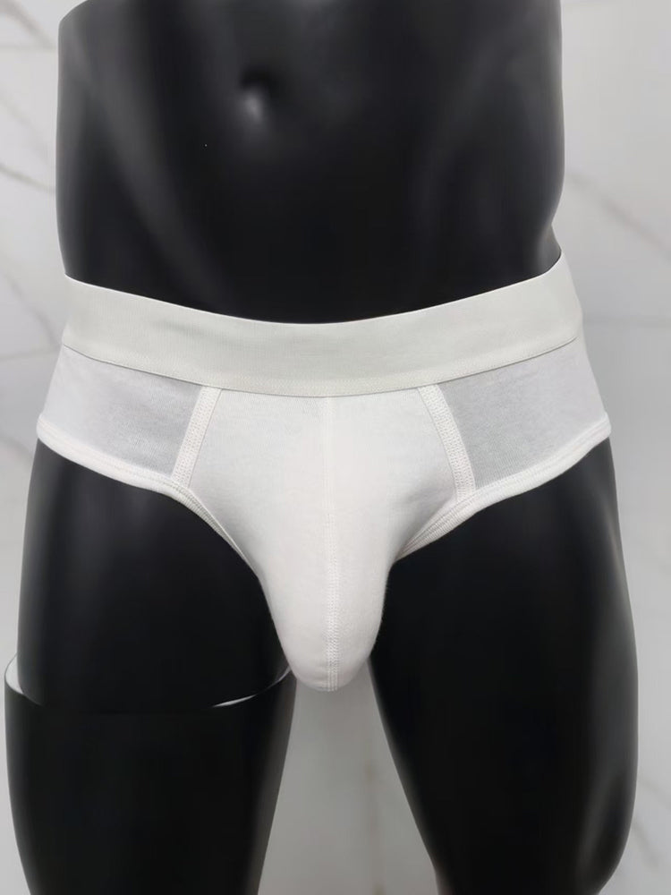 Orlvs-underwear-3 Pack Men's Cotton Breathable Large Pouch Double Layer Briefs-gay-underwear