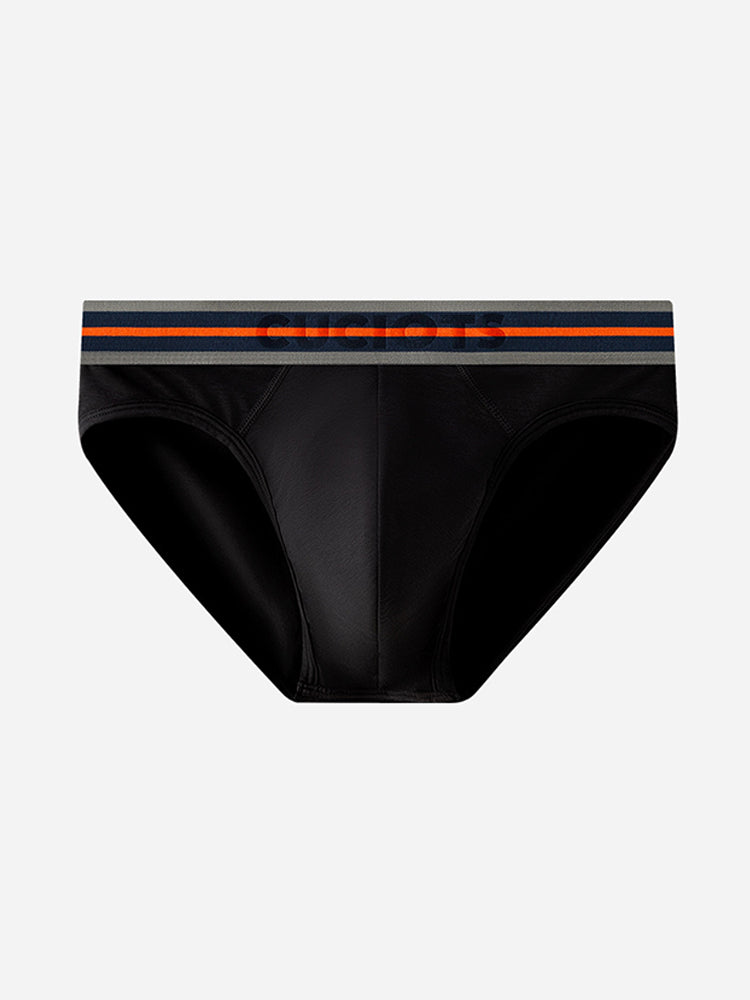 Orlvs-underwear-2 Pack Men's U-Pouch Breathable Solid Antibacterial Modal Briefs-gay-underwear
