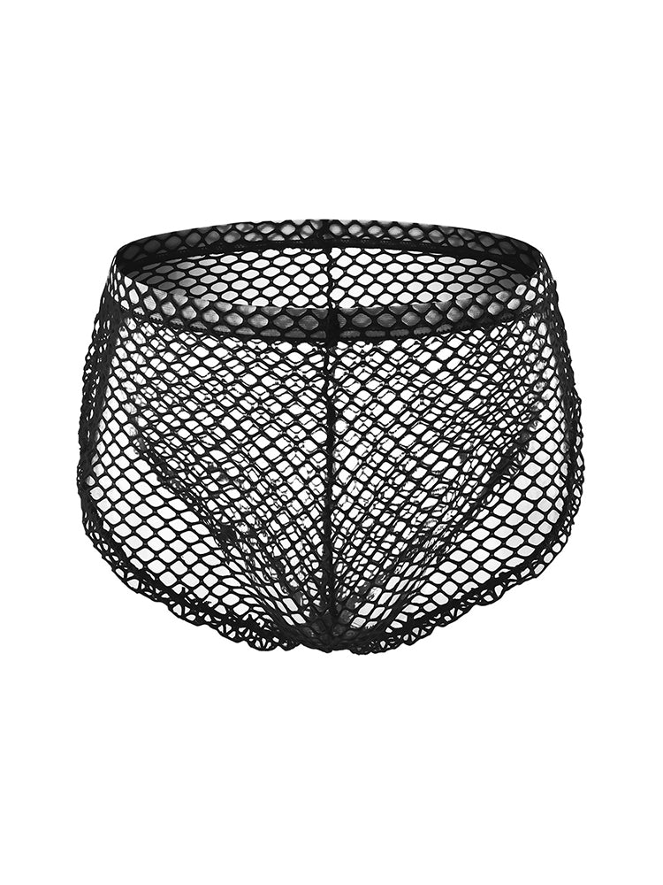 Orlvs-underwear-2 Pack Men's Mesh Breathable Button Side Opening Trunks-gay-underwear